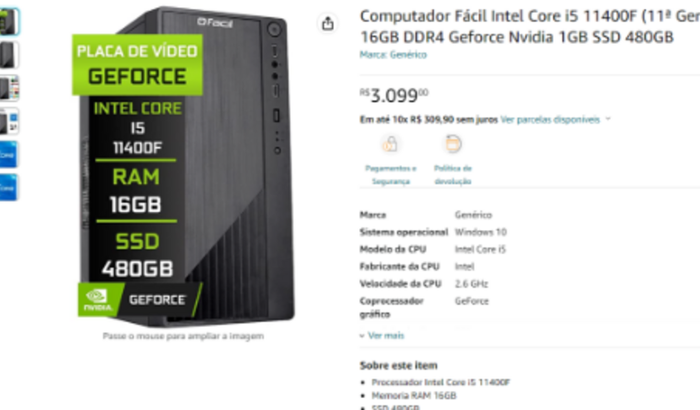 PC para meu primeiro emprego