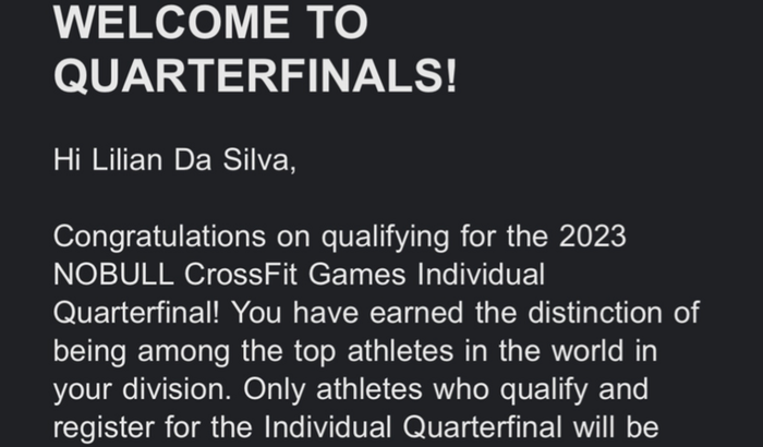 QUARTERFINALS CROSSFIT GAMES 