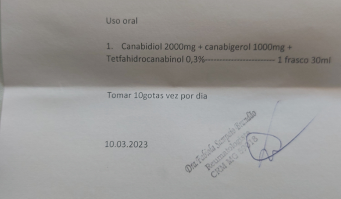 Importar o canabidiol