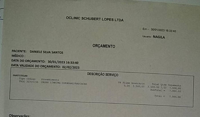 Campanha para Cirurgia de transplante de Cornea(Ceratocone)