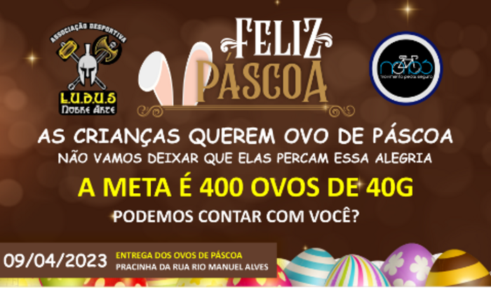 Ovo de Páscoa Para as Crianças da Vila Itaim