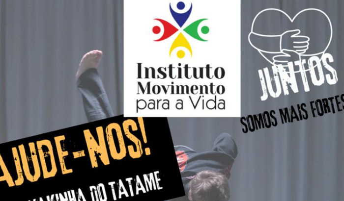 Ajuda para comprar o Tatame para as crianças do Instituto Movimento para a vida 