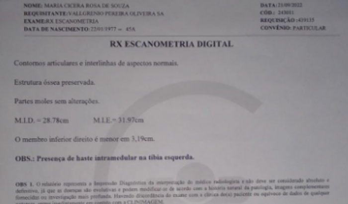 Tratamento médica dona cicera (sogra)