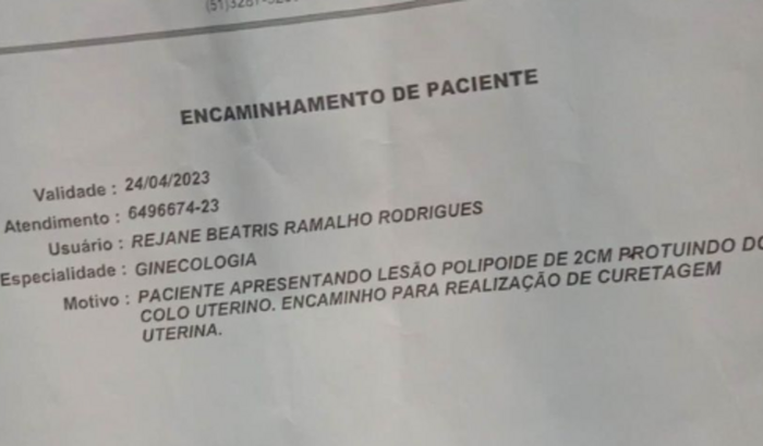 Cirurgia da Rejane 
