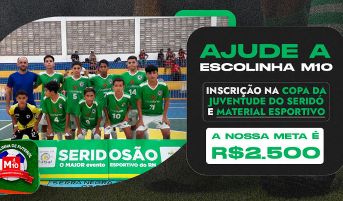 Inscrição da Copa da Juventude do Seridó e material esportivo 