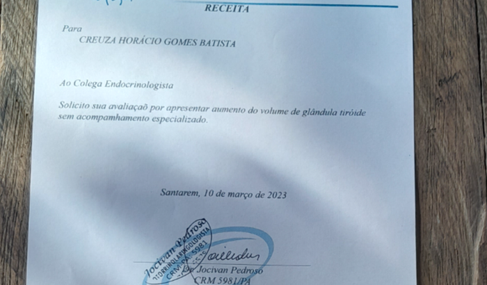 Ajuda para o os custos do tratamento da Irmã Creuza