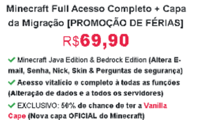 Ajuda para ter minecraft original até meu aniversario 31/12