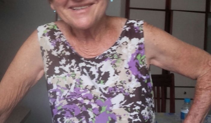 Boca e sorriso da vó Tereza