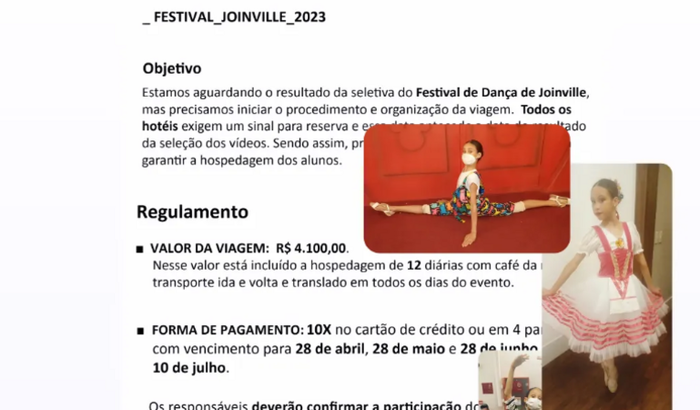 Ajude a bailarina Geovanna Freire 