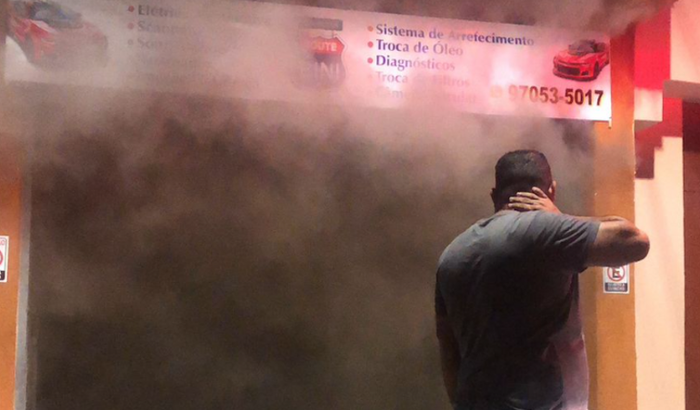 MINHA OFICINA PEGOU FOGO! ESTAVA PRESTES A  INAUGURAR.