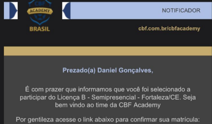 Licença B - CBF