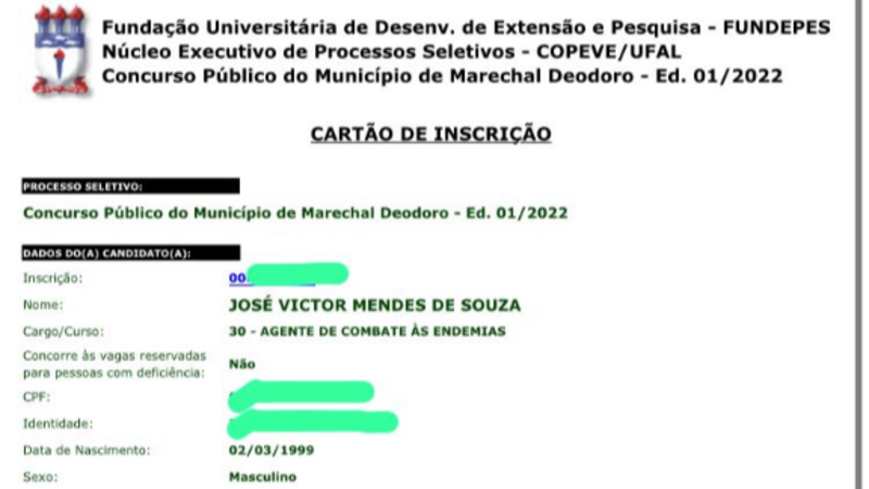 Valor para fazer prova de concurso!