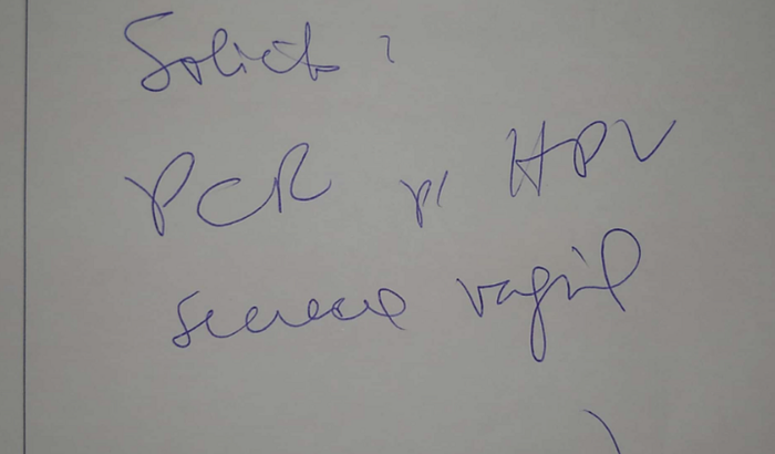 Exame de PCR p/ HPV