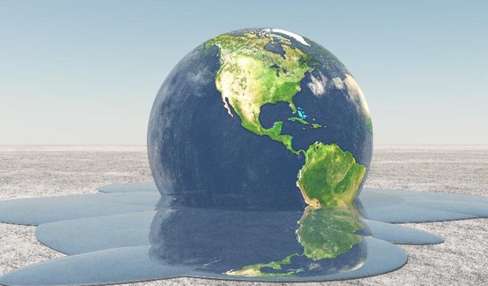 Campanha de combate ao Aquecimento Global . Faça sua doação para ajudar a acabar com o aquecimento global .