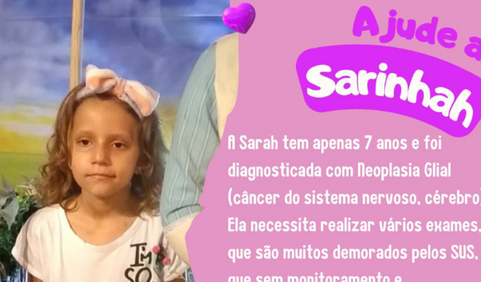 Sarah precisa da nossa ajuda
