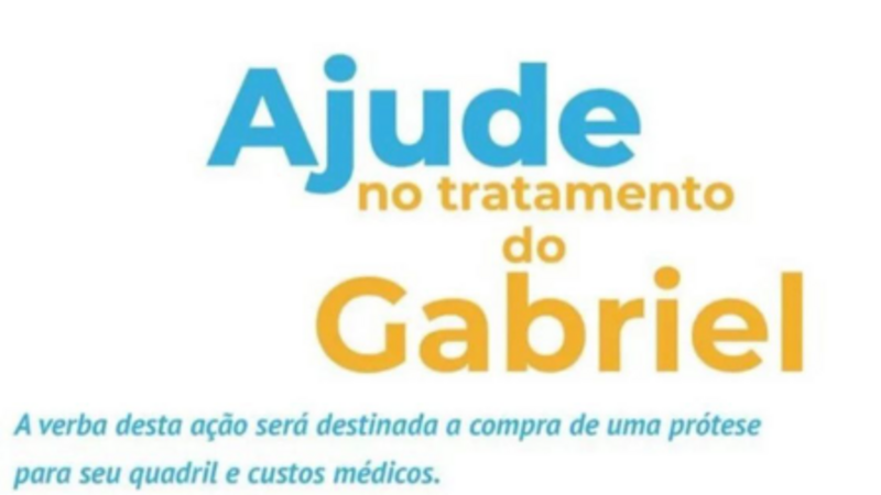 prótese de quadril para Gabriel