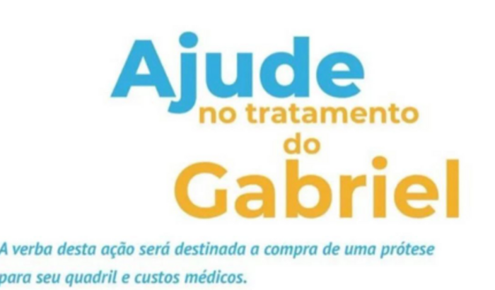 prótese de quadril para Gabriel