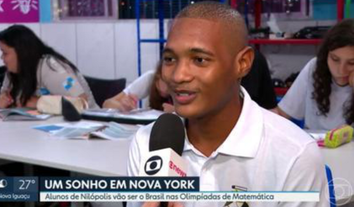 Vamos Ajudar o Eduardo classificado para olimpiada internacional de matemática em NY