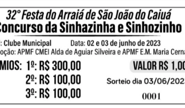 Ajuda Concurso Sinhazinha para ajudar Escola