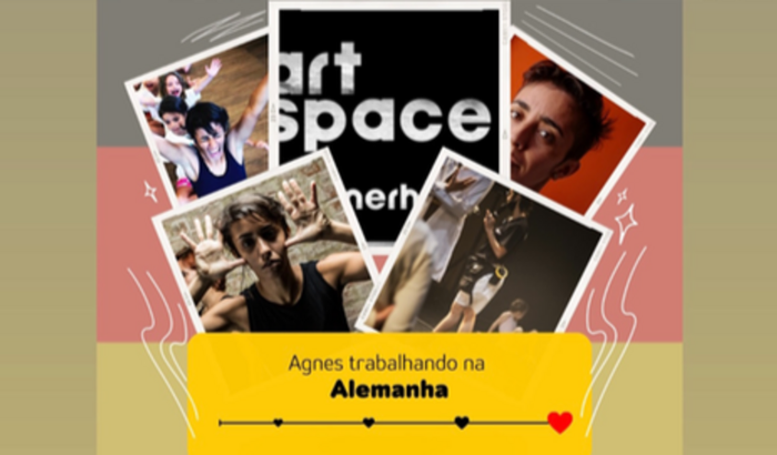 Agnes trabalhando na Alemanha