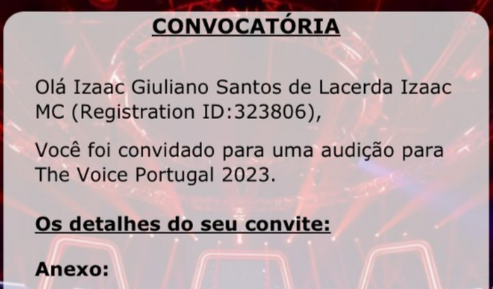 Seletiva no The Voice Portugal