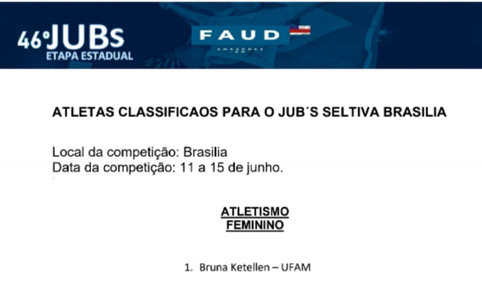 Ajude a Atleta Bruna a participar dos Jogos Universitários Brasileiros (Jubs) que ocorrerá em Brasília 