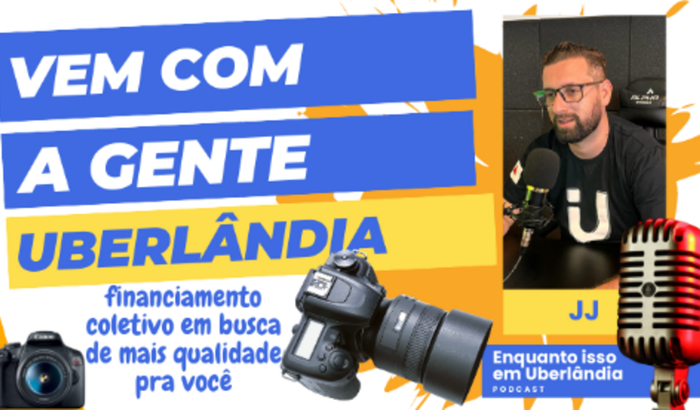 Câmera do Podcast Enquanto isso em Uberlândia