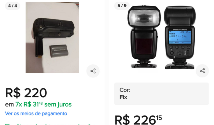 Me ajude a completar meu material fotográfico?.