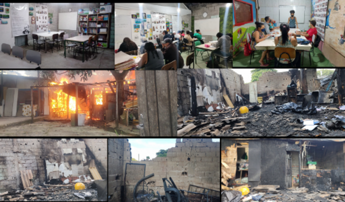 Reconstrução da Sala do Mova destruída pelo Incêndio