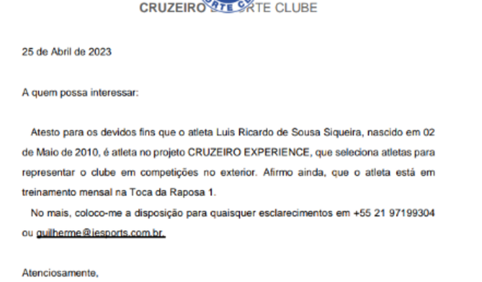 Me ajude a realizar meu sonho de ser um jogador de futebol 