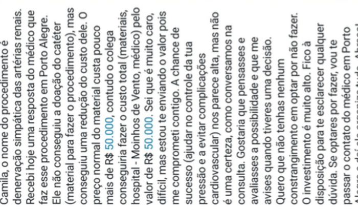 Procedimento da camila