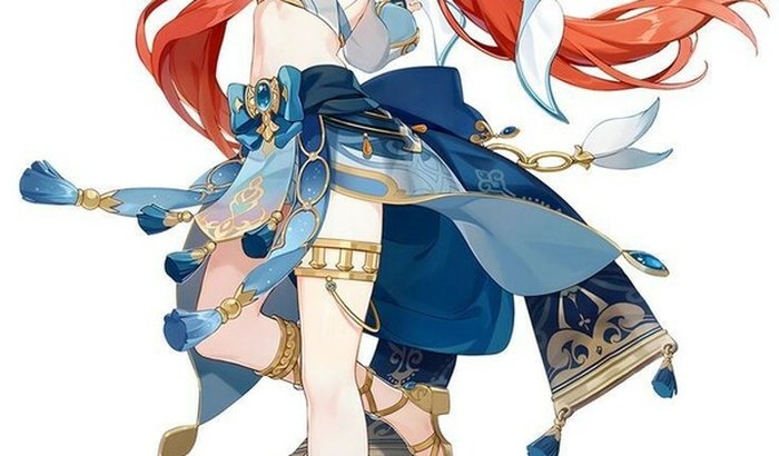 Cosplay da Nilou de Genshin Impact.