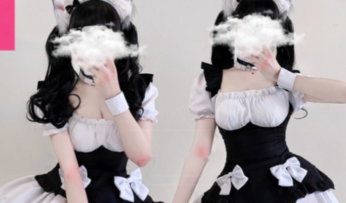 Cosplay de maid pra eu usa em um festival em agosto 