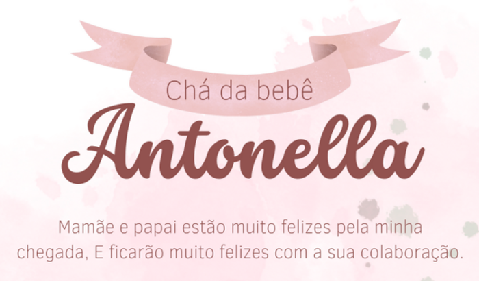 Chá de bebê Antonella (Giselly)