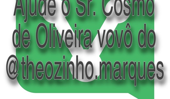 Ajuda ao Vovô Cosmo de Oliveira 