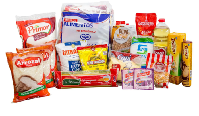 Ajuda para comprar cestas de alimentos
