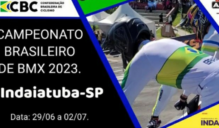 Nayla no campeonato Brasileiro de BMX