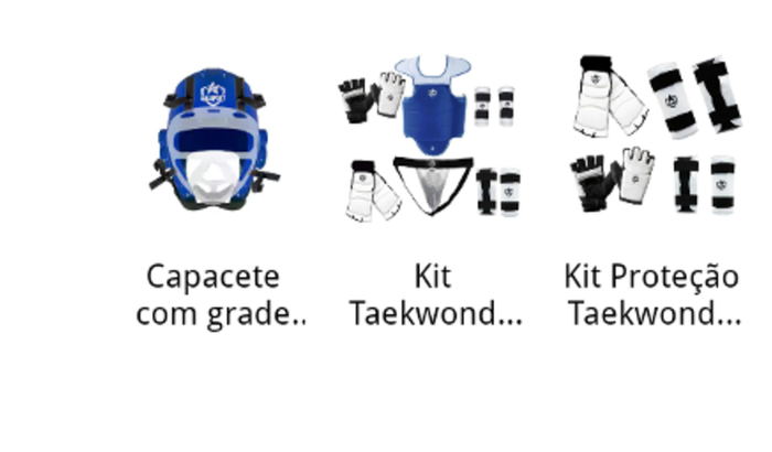 Kits de proteção para Taekwondo 