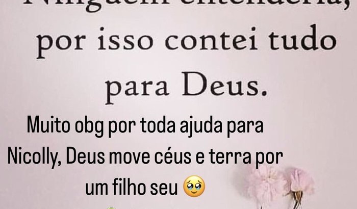 ajuda para Nicolly   pix :suelenbrandy@hotmail.com