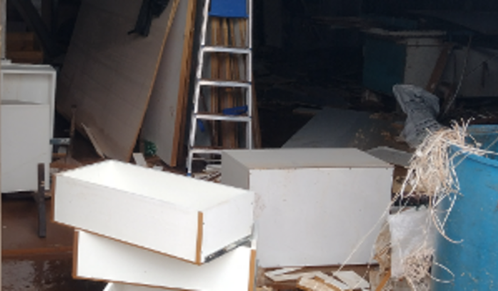 Ciclone extratropical - ajuda para recomeçar após enchente