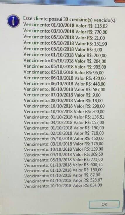 Dívida Vencida - 01/10