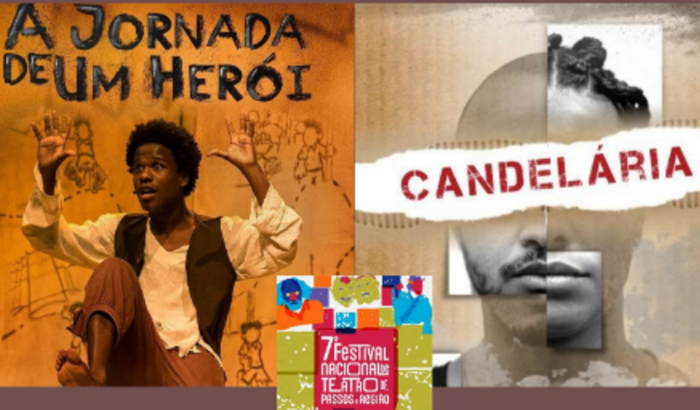 Atores  da Fábrica  e Trupe Arroto Cênico  juntas  no 7º Festival Nacional de Teatro de Passos 