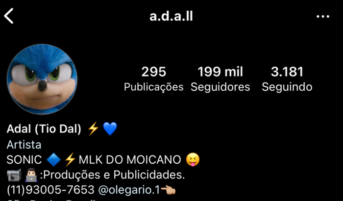 Recuperar a conta do Instagram @ a.d.a.ll