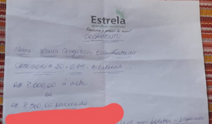 Minha irmã precisa de dois aparelhos auditivos
