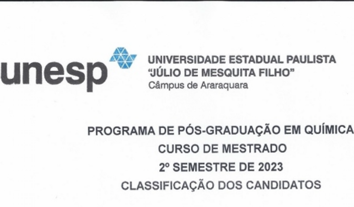 Preciso de ajuda para me manter no Mestrado de Química em São Paulo 