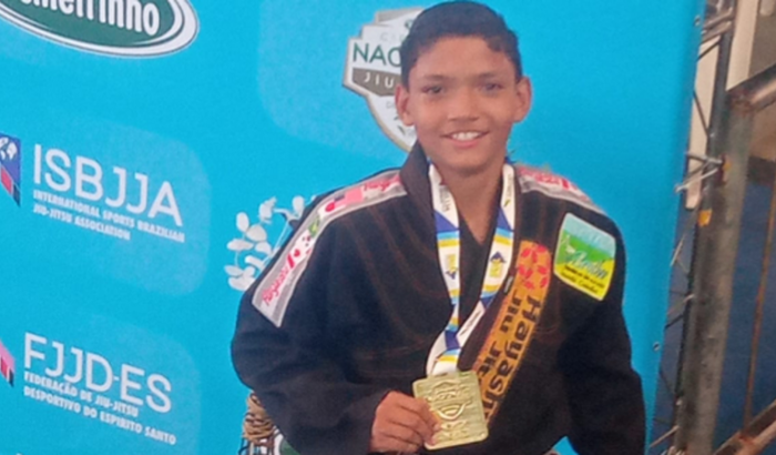 André Nikolas em Lisboa, competição de jiu-jítsus.  