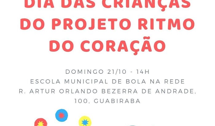 Dia das Crianças do Projeto Ritmo do Coração