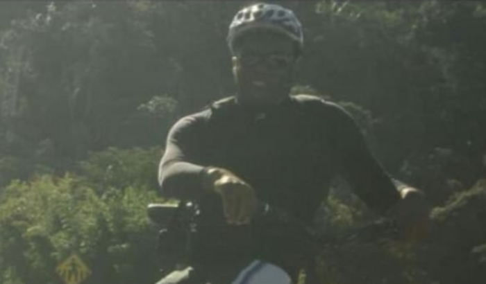 Elieser voltando a pedalar nas trilhas serranas 