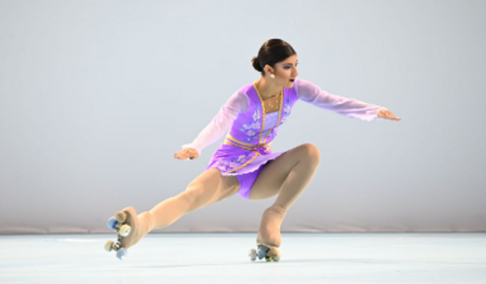 Luisa no Panamericano de Patinação Artística em Rionegro - Colômbia