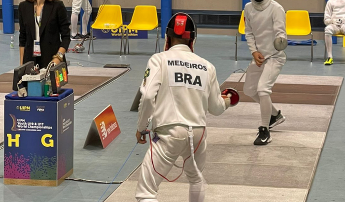 Uniforme de Esgrima #eusounicholasmedeiros